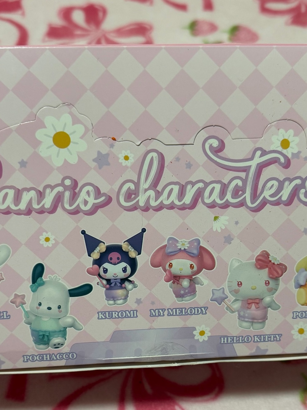 Sanrio Pink and Light Blue Decorative Box Art